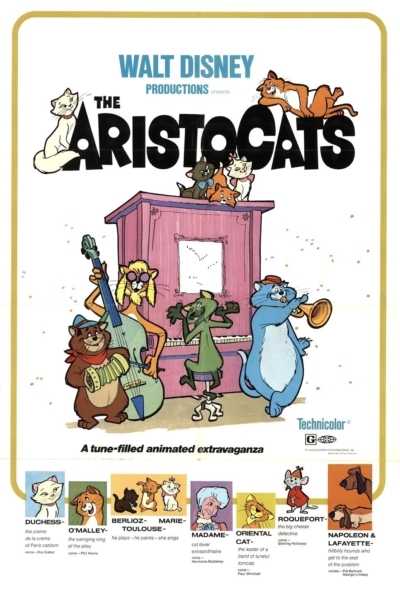 دانلود انیمیشن The Aristocats 1970 گربه های اشرافی دوبله فارسی